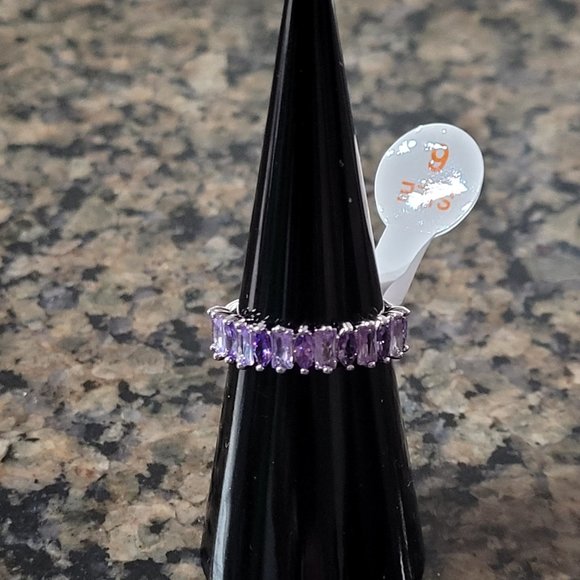 Bomb Party RBP5664 Lavender Quartz & Violet Cubic Zirconia Sz 6 - Picture 1 of 5
